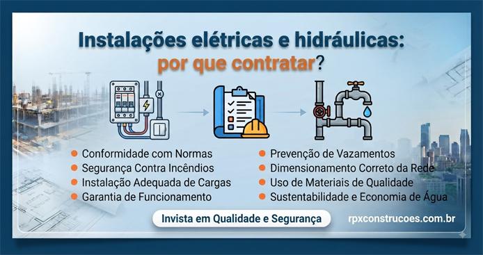 Elétrica e hidráulica: por que contratar?